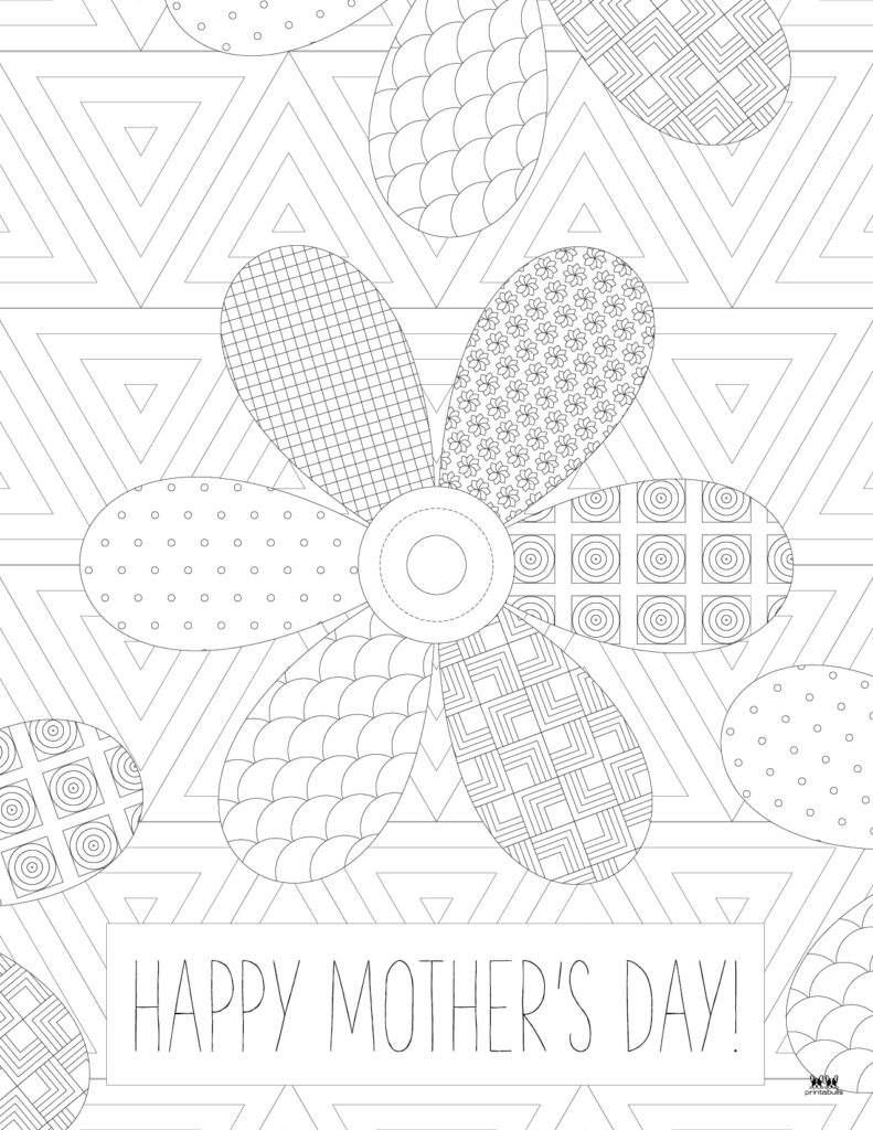 Happy Mother_s Day Adult Coloring Page-2