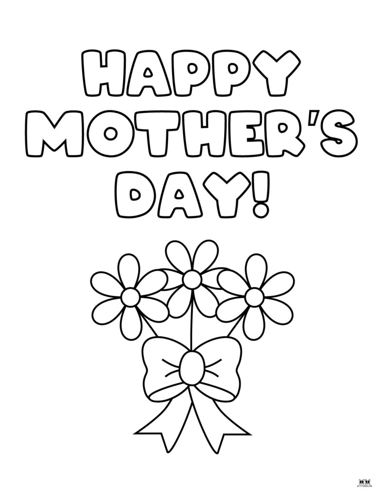 Happy Mother_s Day Coloring Page-1