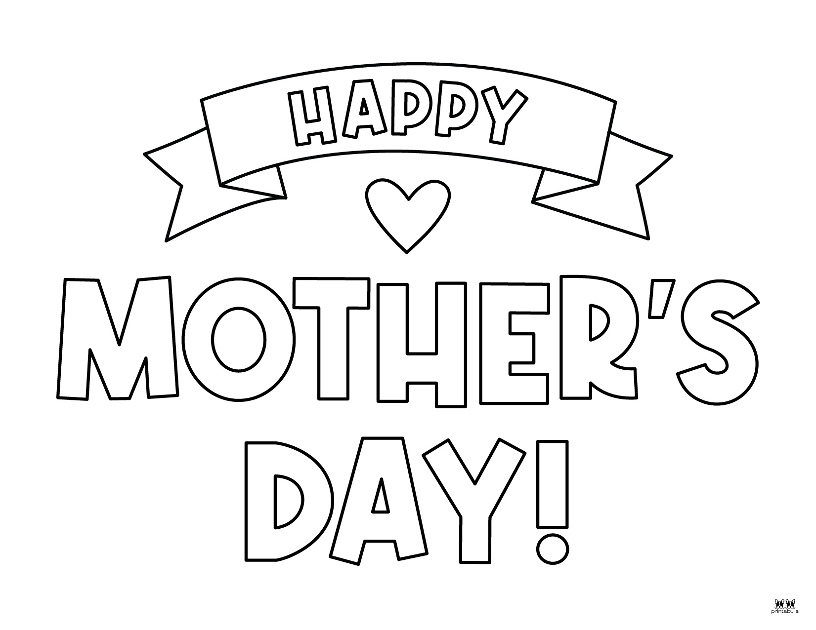 Mother's Day Coloring Pages - 50 FREE Printables | Printabulls