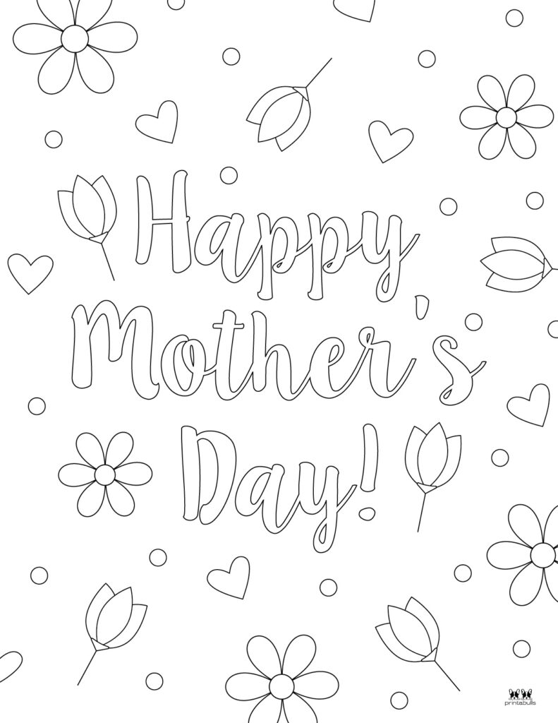 Happy Mother_s Day Coloring Page-15