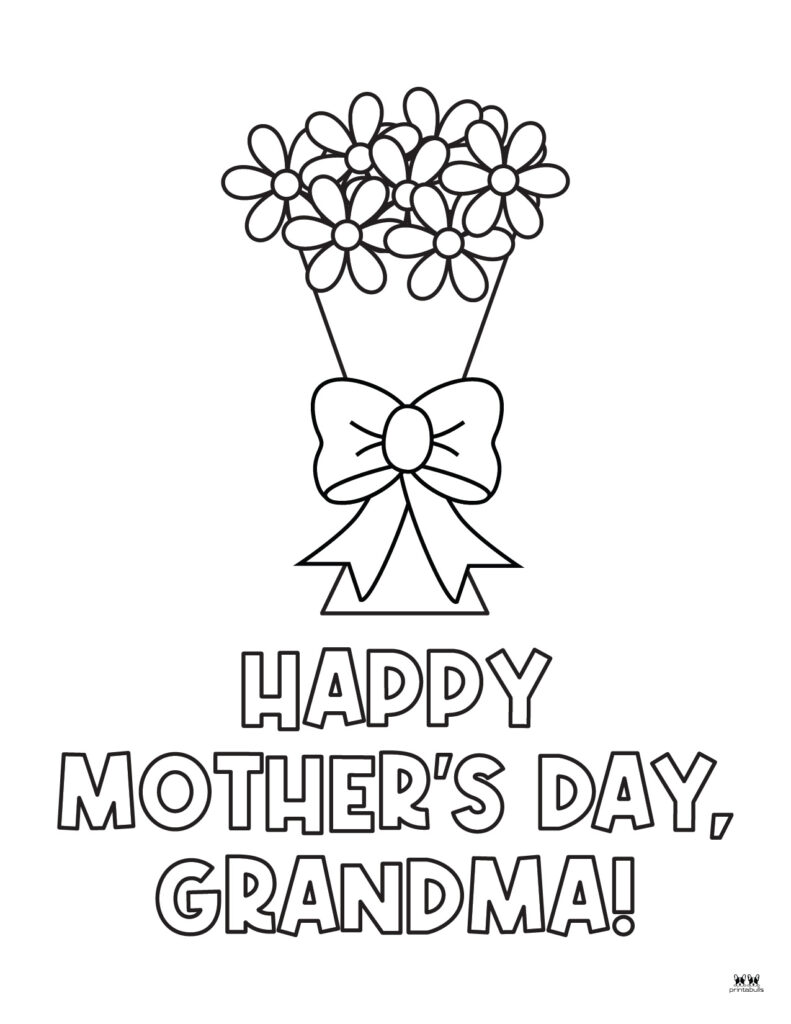 Happy Mother_s Day Grandma Coloring Page-2