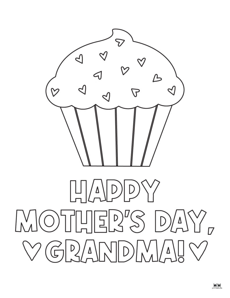 Happy Mother_s Day Grandma Coloring Page-3