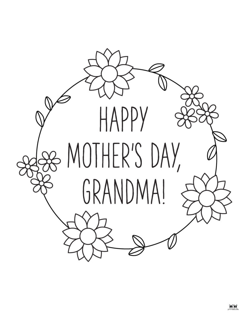 Happy Mother_s Day Grandma Coloring Page-4
