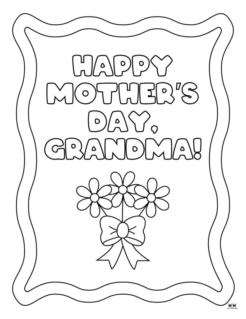 Happy Mother_s Day Grandma Coloring Page-5