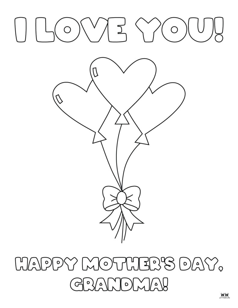Happy Mother_s Day Grandma Coloring Page-7