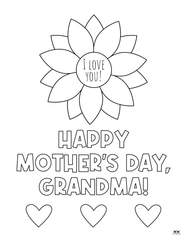 Happy Mother_s Day Grandma Coloring Page-8