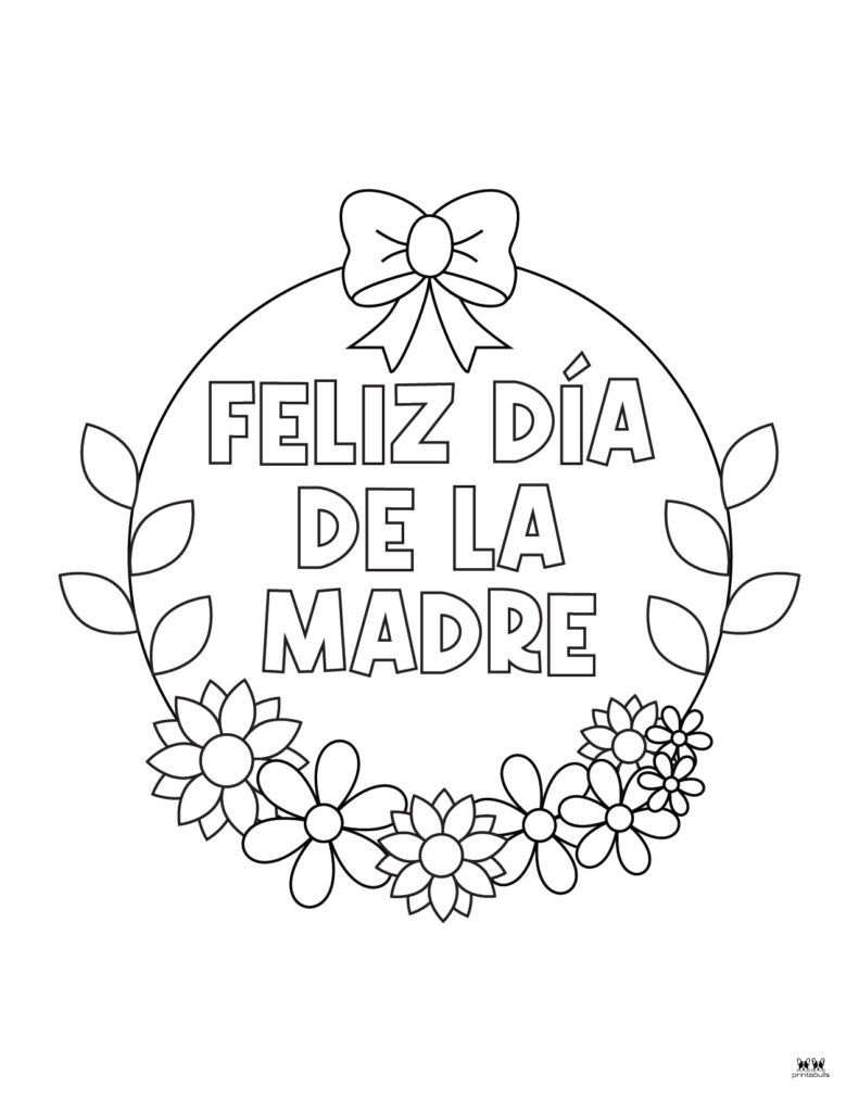 Happy Mother_s Day Spanish Coloring Page-2