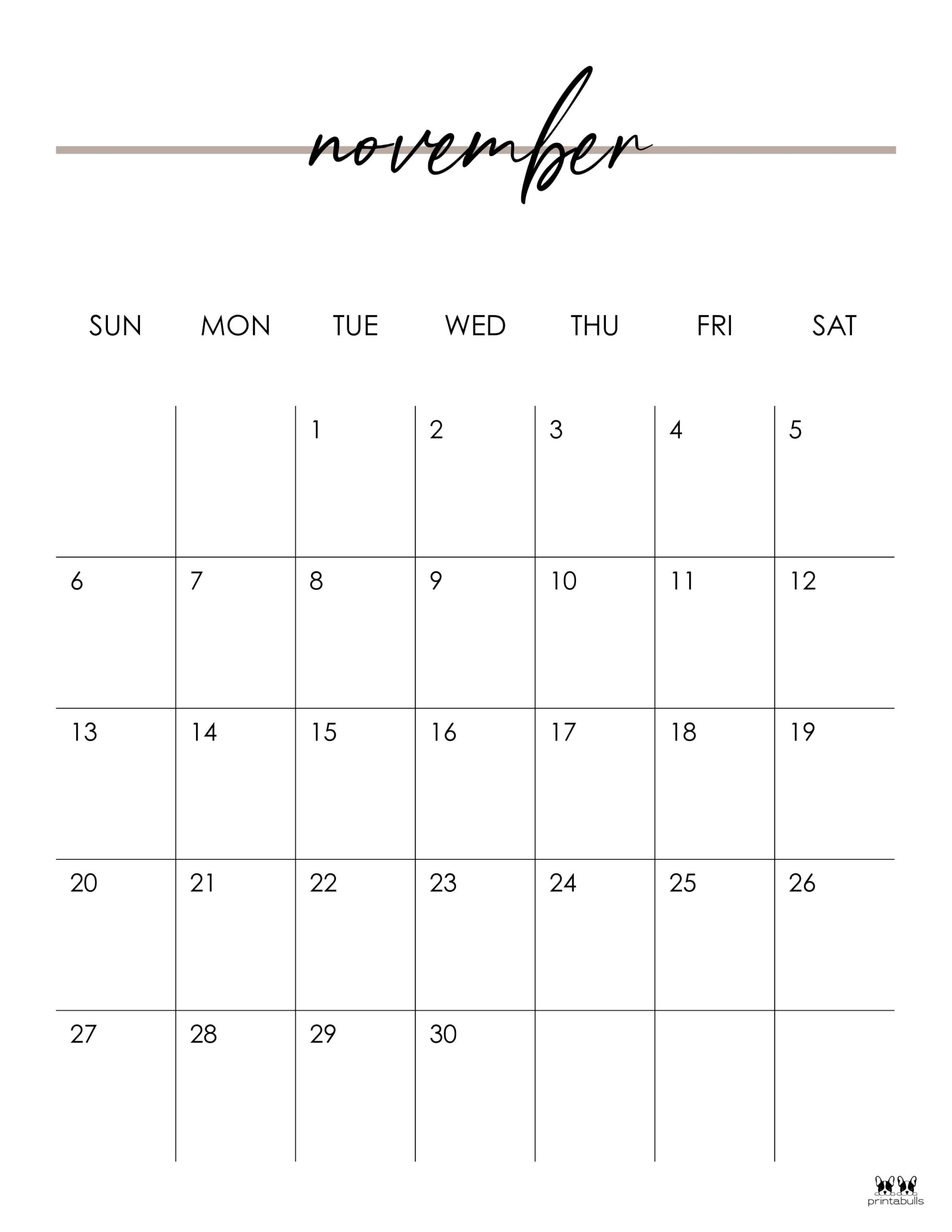 November 2022 Calendars 50 FREE - Printable November 2022 Calendar Style 11 Scaled 