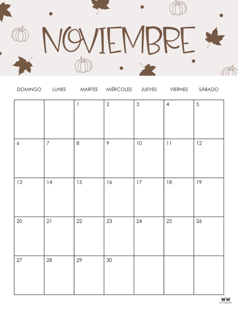 Printable November 2022 Calendar-Style 47