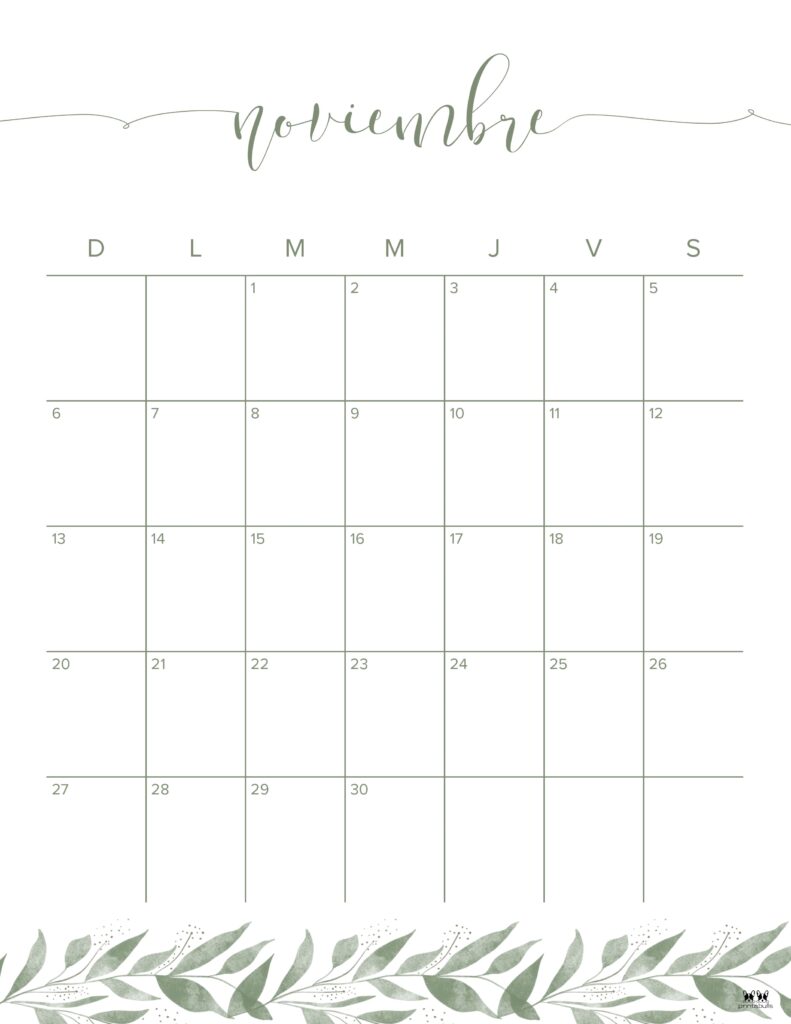 Printable November 2022 Calendar-Style 49