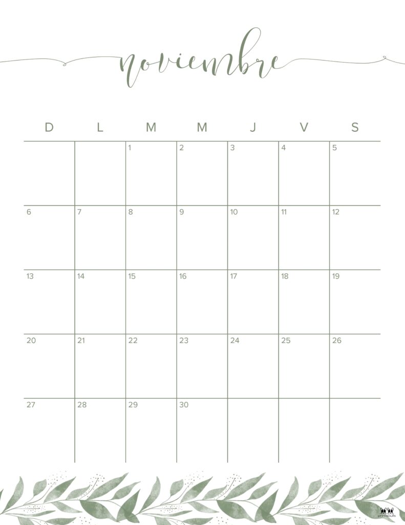 Printable November 2022 Calendar-Style 49