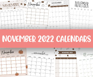 printable november 2022 calendars