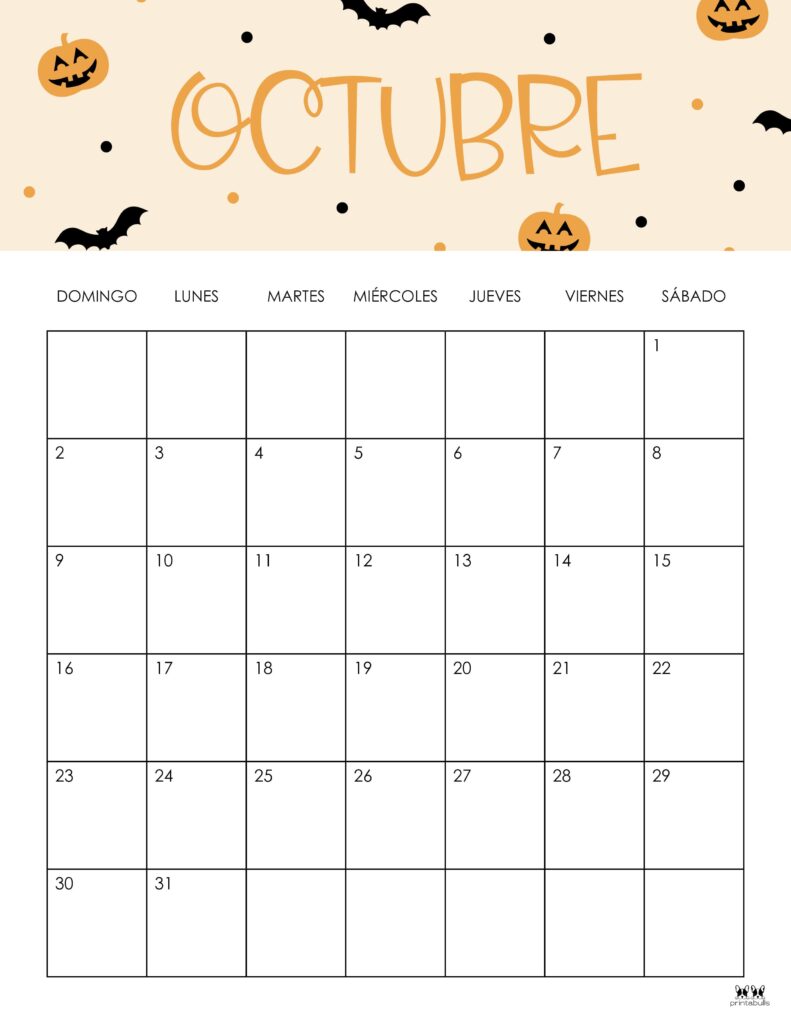 Printable October 2022 Calendar-Style 47