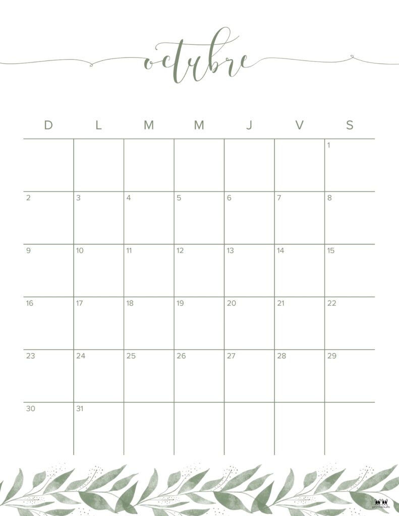 Printable October 2022 Calendar-Style 49