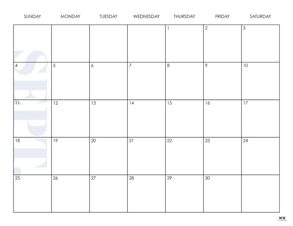 Printable September 2022 Calendar-Style 38