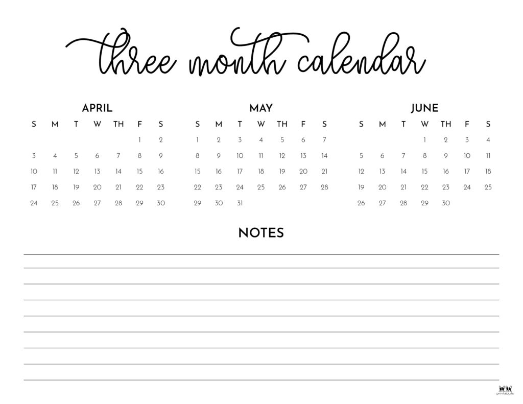 Printable Three Month Calendar-11