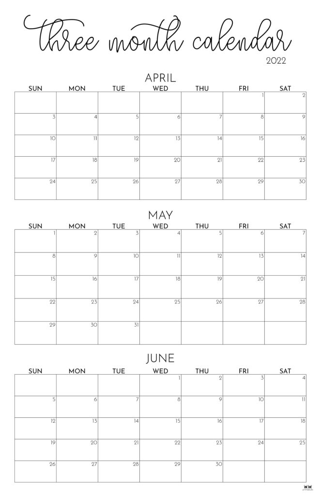 Printable Three Month Calendar-14