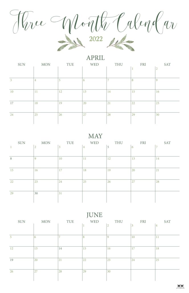 Printable Three Month Calendar-15