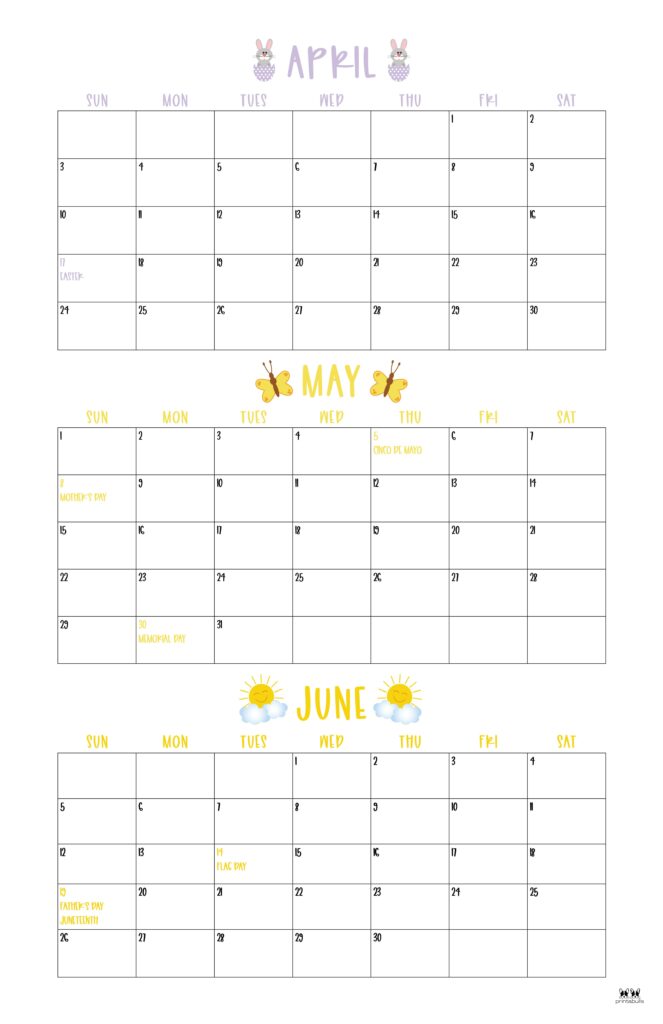 Printable Three Month Calendar-18