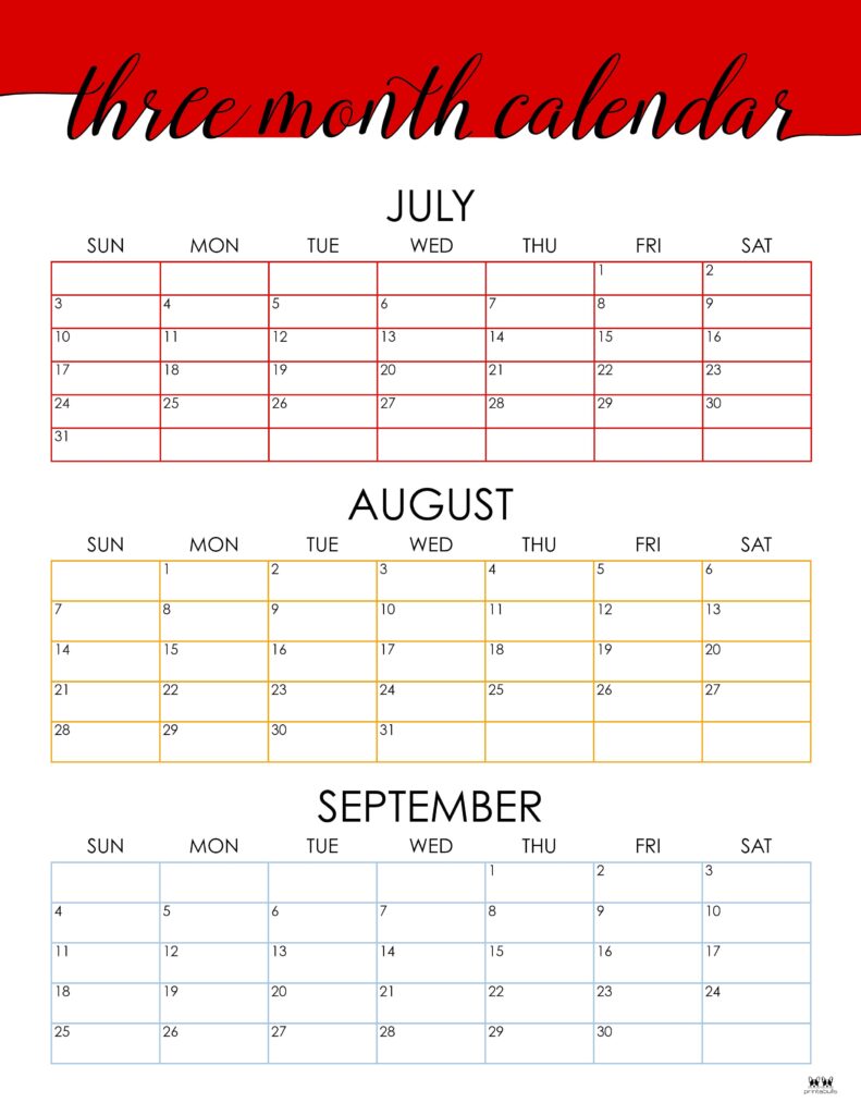 Printable Three Month Calendar-32