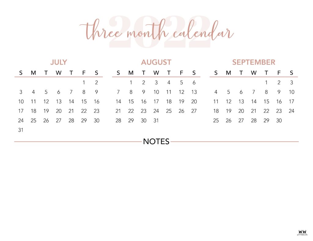Printable Three Month Calendar-38