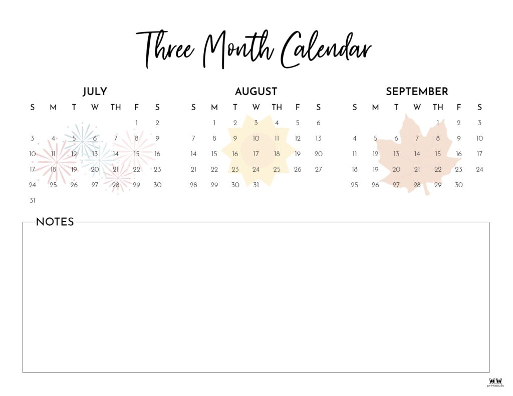 Printable Three Month Calendar-39