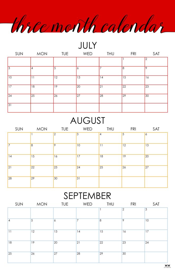 Printable Three Month Calendar-45