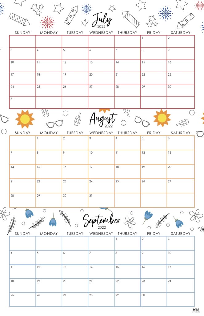 3 Month Calendar- Printable – Shop Simply Reeni