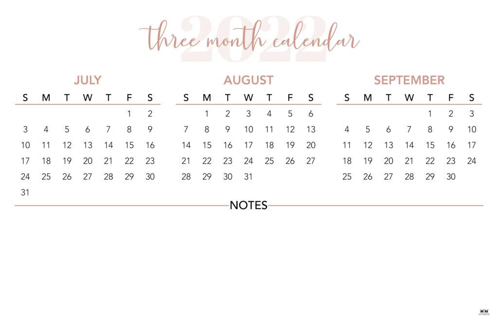 Printable Three Month Calendar-51