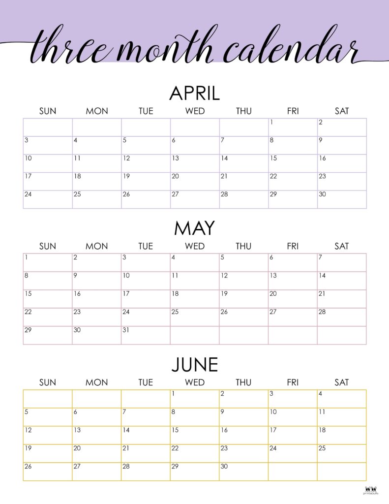 Printable Three Month Calendar-6