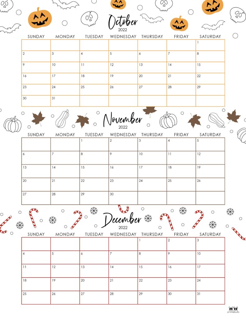 Printable Three Month Calendar-60