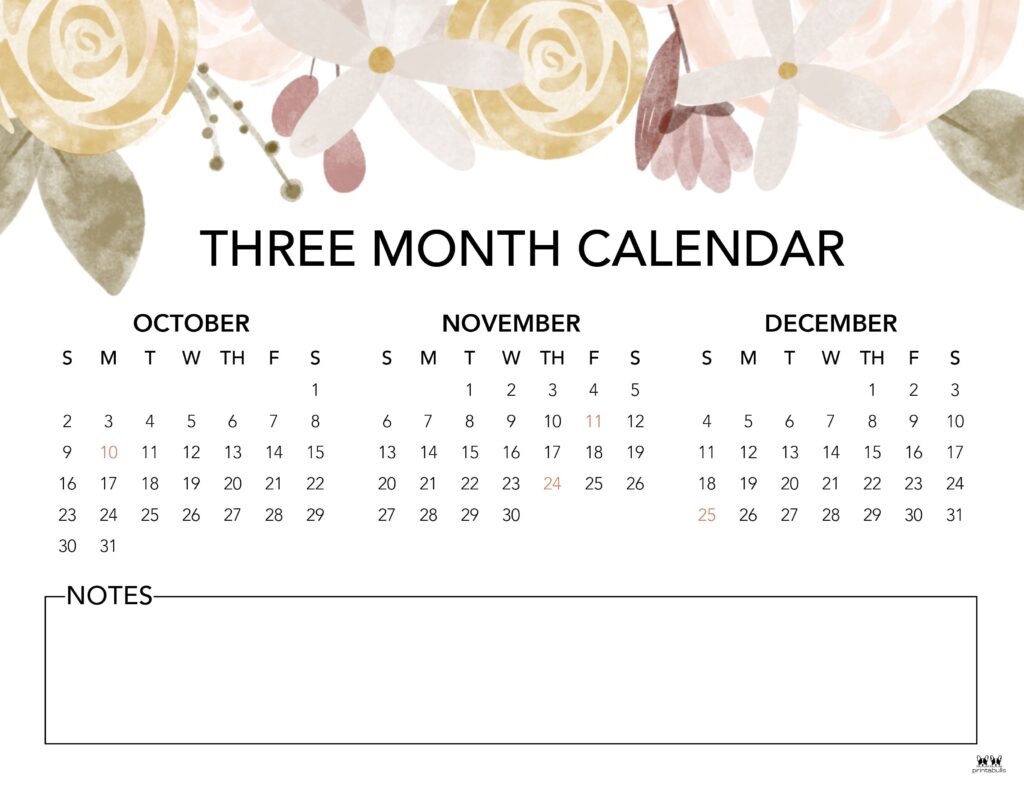 Printable Three Month Calendar-62