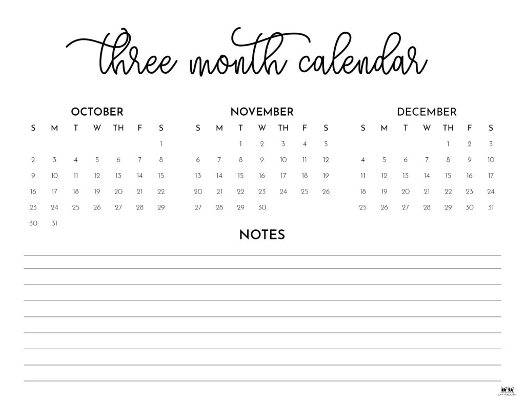 Printable Three Month Calendar-63