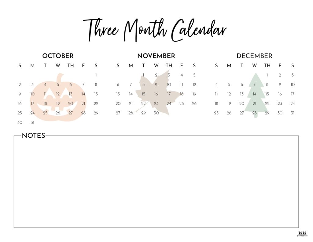 Printable Three Month Calendar-65