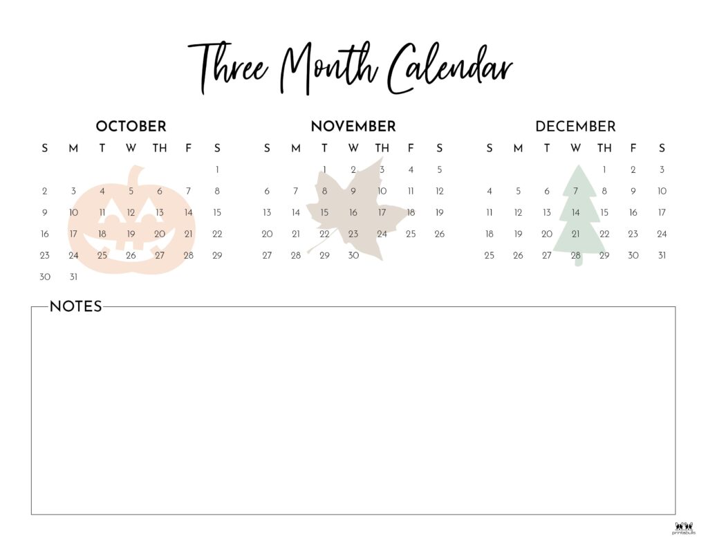 Printable Three Month Calendar-65