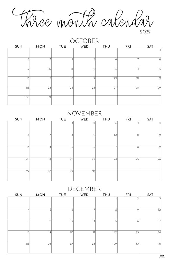 Printable Three Month Calendar-66