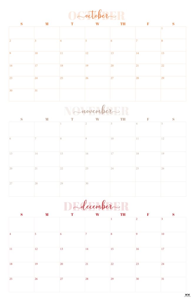 Printable Three Month Calendar-72
