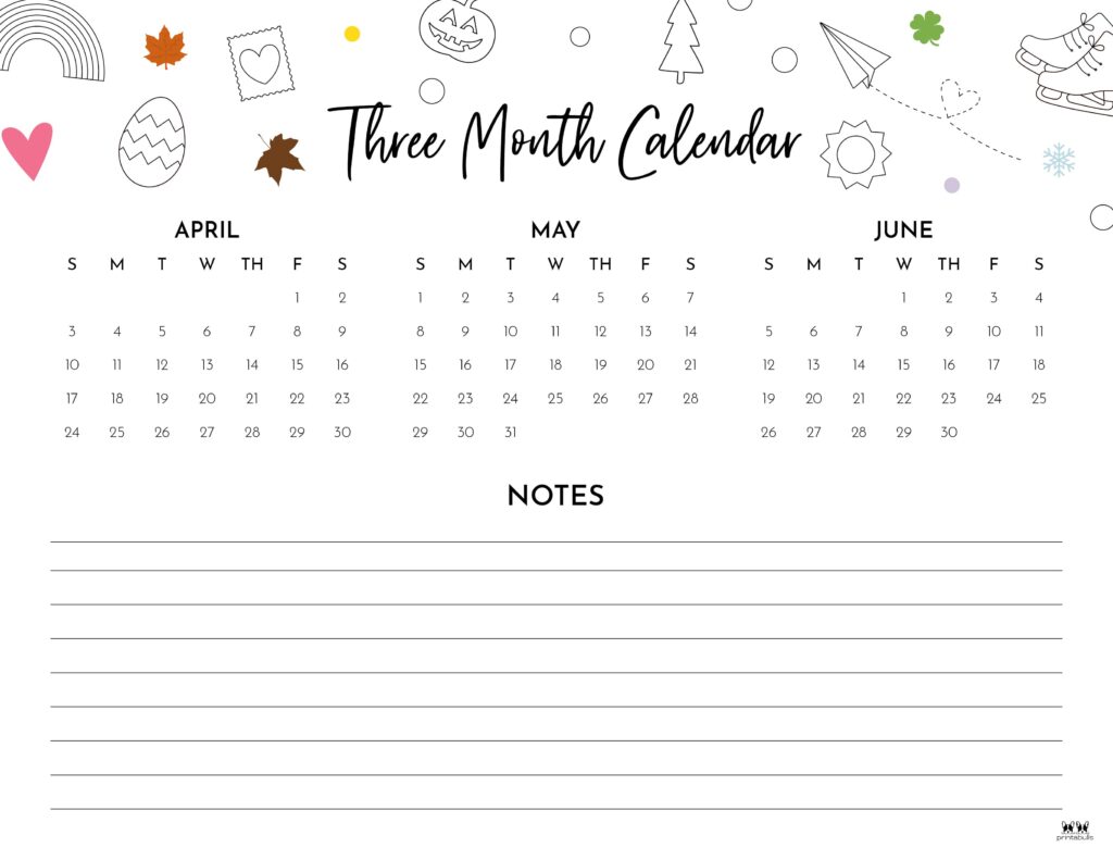 Printable Three Month Calendar-79