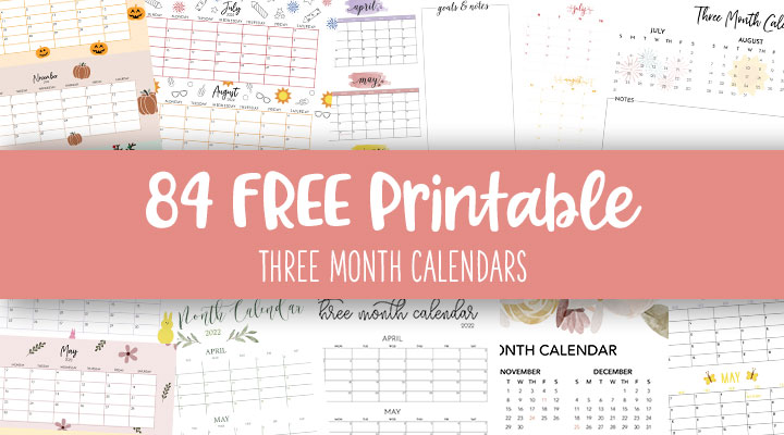 3 Month/Quarterly Calendars - 84 FREE Printables | Printabulls 3 Month/Quarterly Calendars - 84 FREE Printables | Printabulls