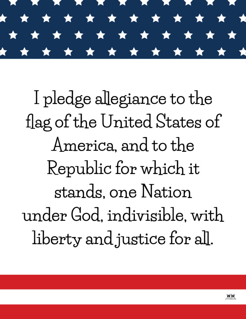 Pledge of Allegiance Printable-1