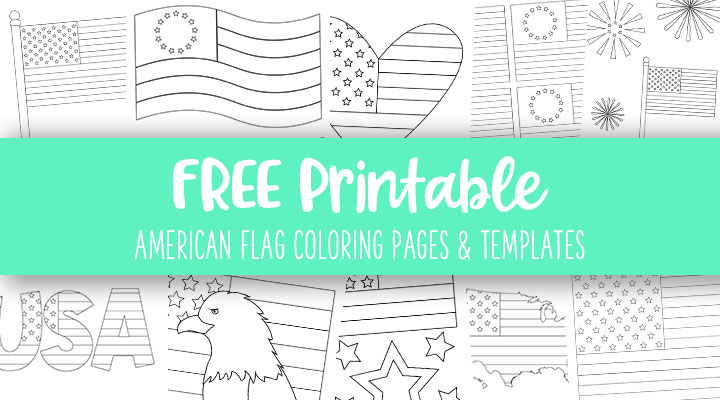 Printable-American-Flag-Coloring-Pages-&-Templates-Coloring-Pages-Feature-Image