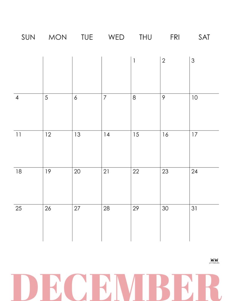 Printable December 2022 Calendar-Style 17