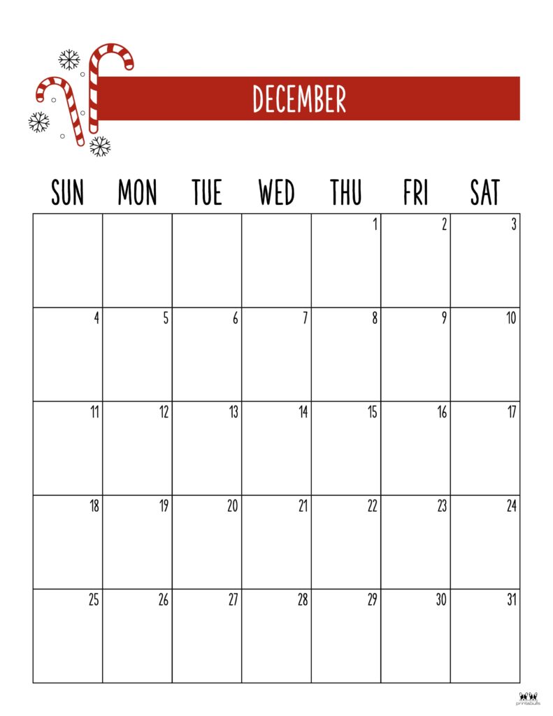 Printable December 2022 Calendar-Style 18