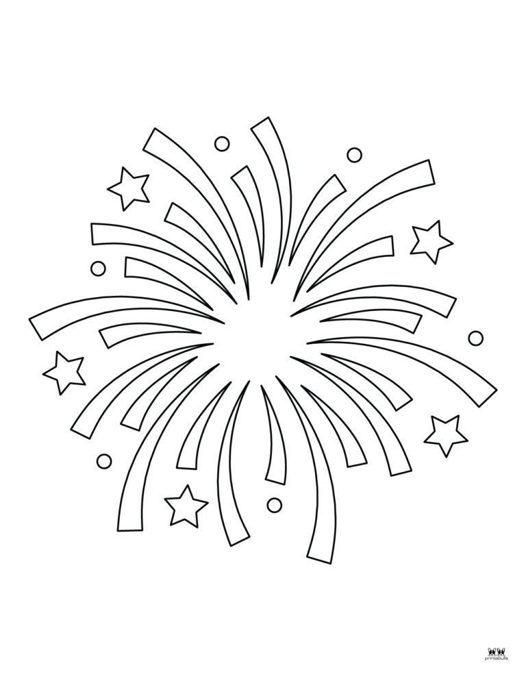 Firework Coloring Pages - 30 FREE Printables | Printabulls