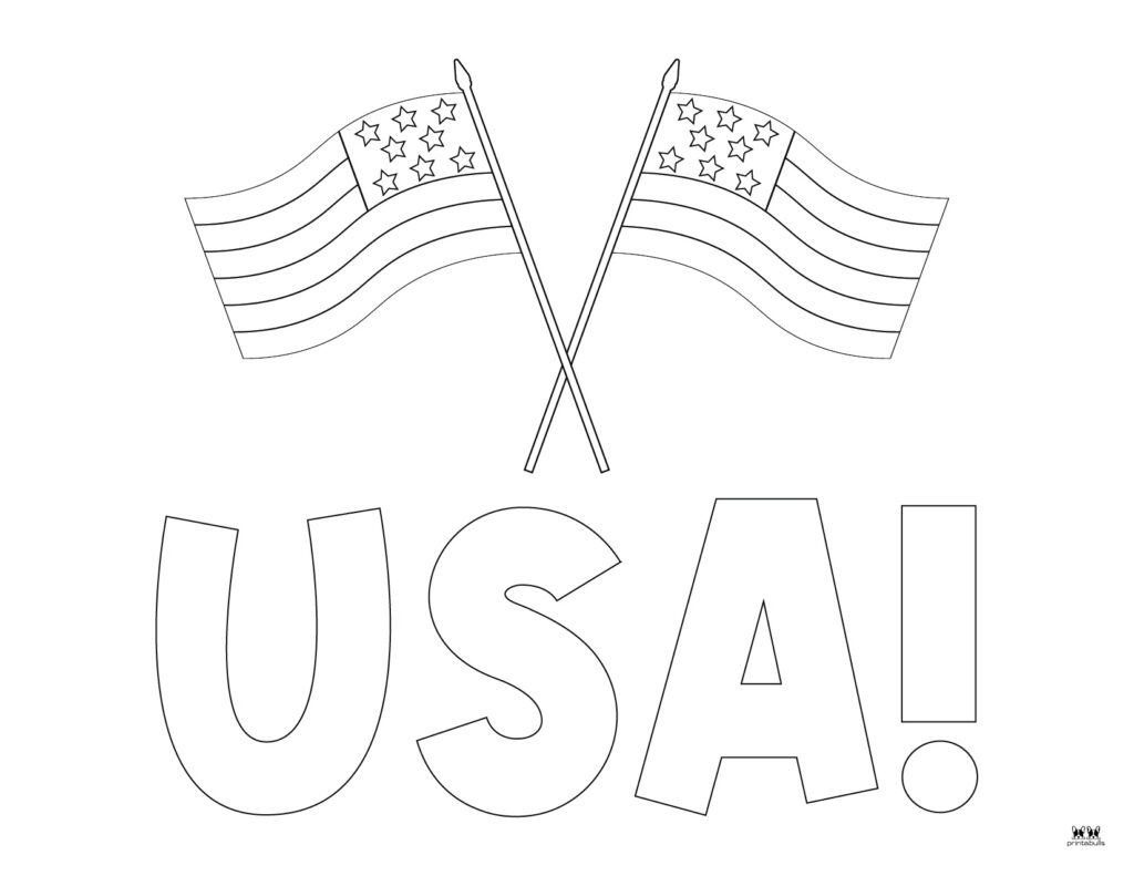 Printable Flag Coloring Page-9