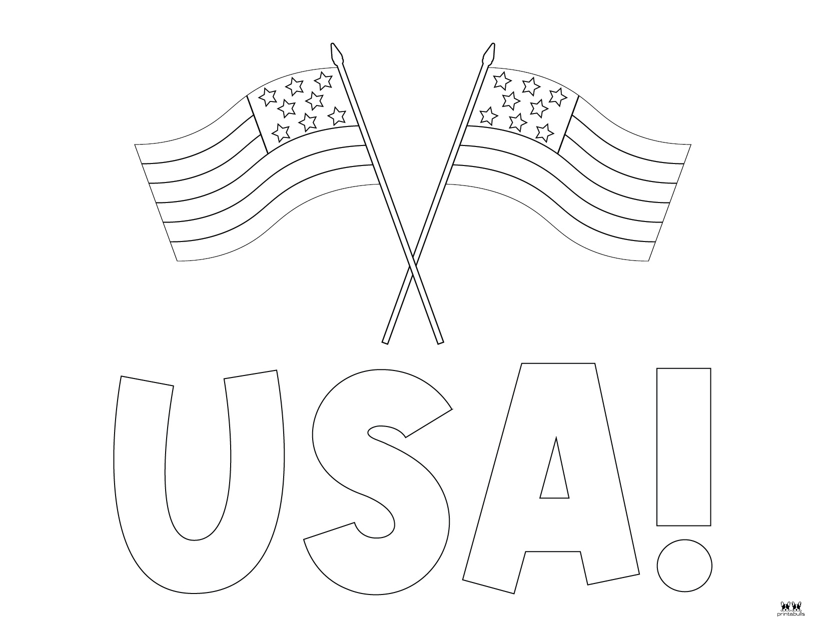 American Flag Coloring Pages &amp; Templates - 20 FREE Pages | Printabulls