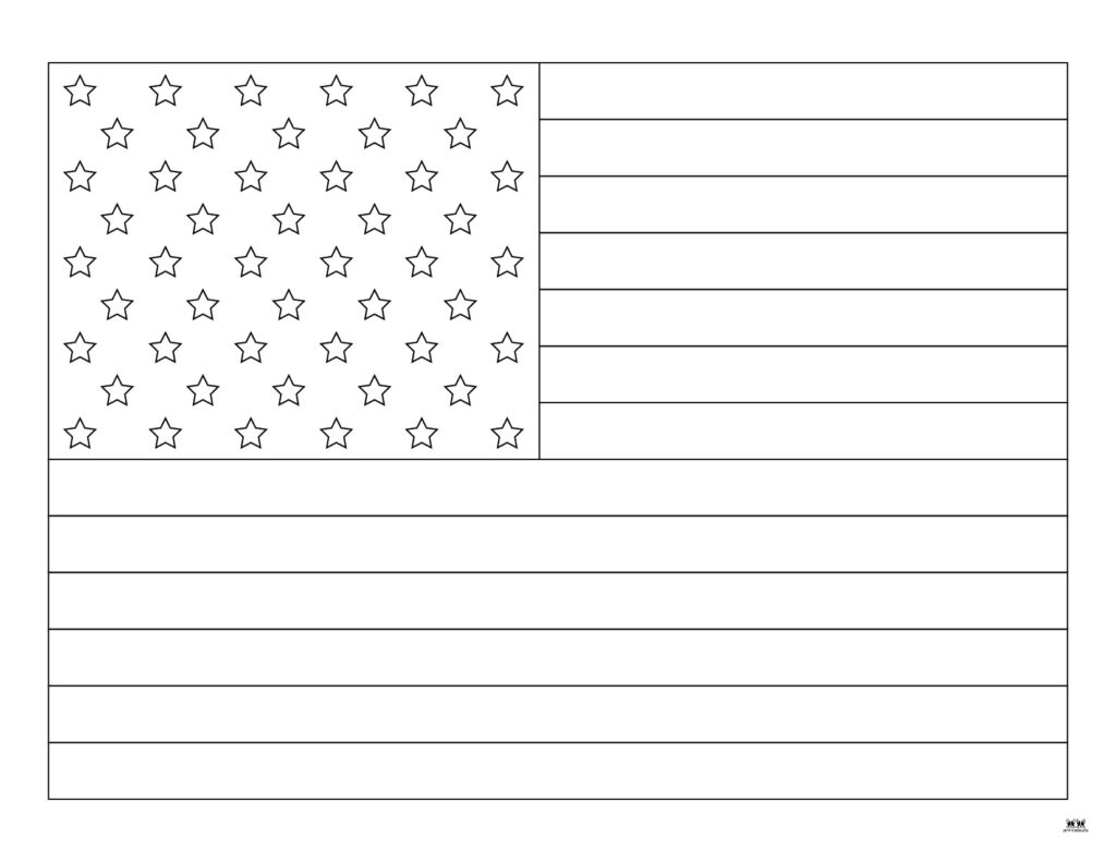 American Flag Coloring Pages & Templates - 20 FREE Pages | Printabulls