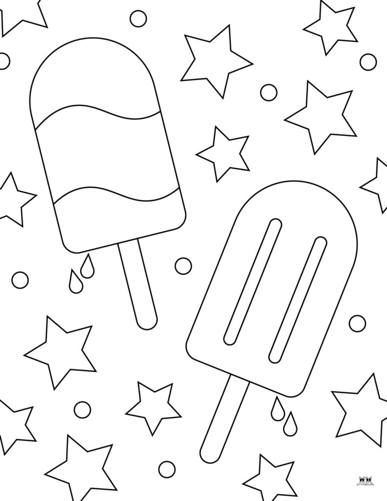 Printable Fourth of July Coloring Page-1