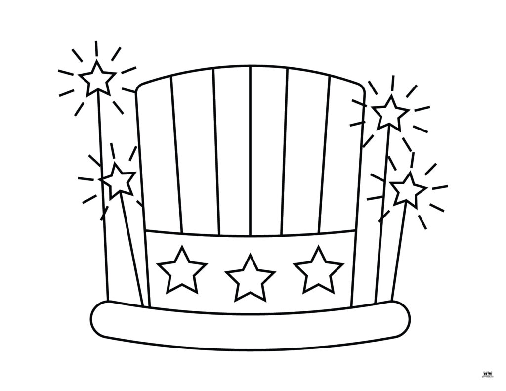 Printable Fourth of July Coloring Page-12
