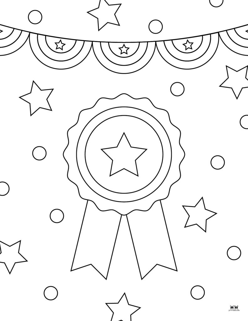 Printable Fourth of July Coloring Page-14